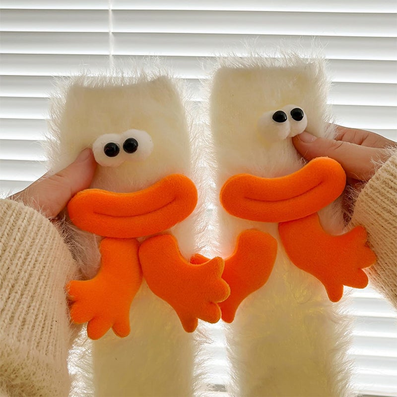 TFTSR Crazy Funny Fuzzy Silly Socks for Kids Women,Girls Fluffy Slipper Novelty Fun Socks,Boy Men Cute Cozy Soft Animal Socks - Image 3